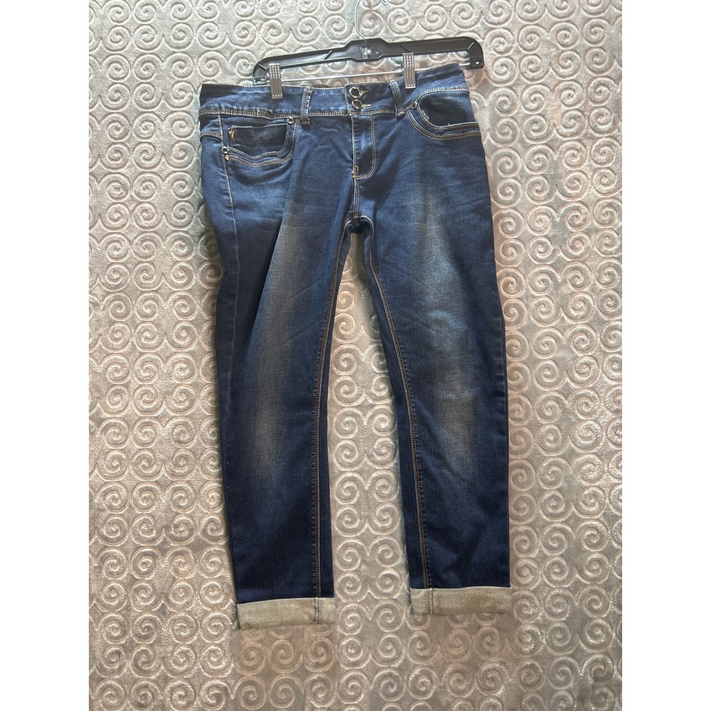 R.DISPLAY Jeans Denim Skinny Fit Cropped Blue‎ Jeans **READ** - Picture 8 of 8